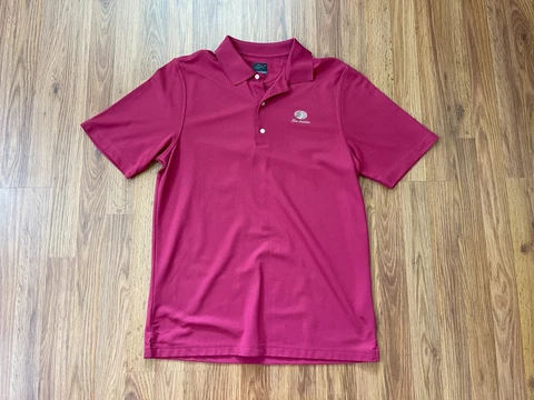 Las Sendas Golf Club MESA, ARIZONA GREG NORMAN Red Size Medium Polo Golf Shirt! Cover