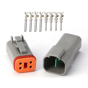 Kit conector eléctrico impermeable 4 pines Deutsch DT DT04-4P DT06-4S - Imagen 1 de 1