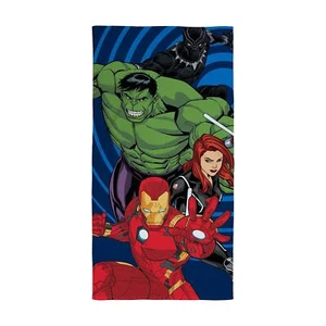 Avengers Beach Towel Pool Bath Time Marvel Heroes Launch Velour Feel 100% Cotton - Picture 1 of 5