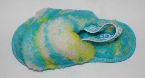 Sandalo UGG Fluff Yeah Slide Marble bambina bambino slide Oasis blu zolfo taglia 7T