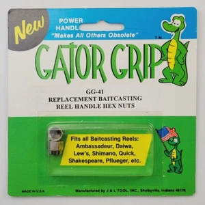 Tuercas hexagonales con mango de carrete de baitcasting Gator Grip GG41 plateado - Imagen 1 de 3