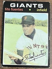 1971 Topps Baseball Tito Fuentes #378 San Francisco Giants