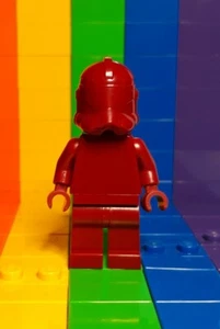 Genuine LEGO Star Wars Dark Red Clone Trooper Prototype Minifig RARE Misprint? - Picture 1 of 4