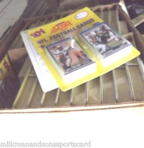 1990 SCORE FOOTBALL JUMBO display PACKS 101 football cards @ $10.95 PER DISPLAY - Picture 1 of 1