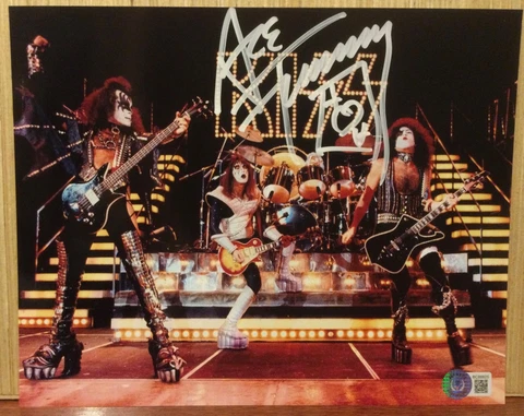ACE FREHLEY SIGNED KISS 8X10 PHOTO B SPACEMAN BECKETT BAS Cover