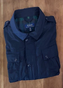 Men's POLO RALPH LAUREN Coat Jacket, Aviator Navy, Oxford, NWT - Picture 1 of 12