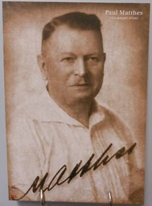 Paul Matthes Nationalspieler Deutschland Fan Card 21x15cm Magdeburg FPG274 - Picture 1 of 2