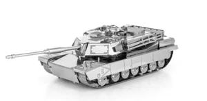 M1A2 Abrams US Main Battle Tank Metal Earth 3D Puzzle Toy Model Kit 14+ No Glue - Bild 1 von 2