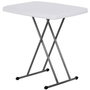 30" Plastic Party Table for Puzzles Crafting Fold in Half Camping Table Utility - Picture 1 of 24