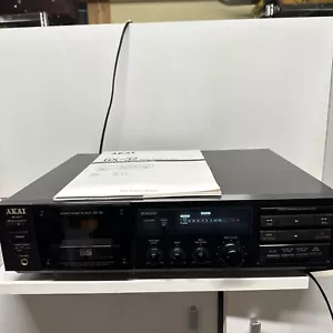 Akai GX-32 HiFi Super GX cassetta stereo deck in nero con istruzioni - Foto 1 di 7