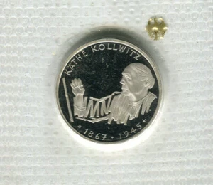 10 DM Käthe Kollwitz 1992 in original Folie PP Silber (M1842) - Bild 1 von 2