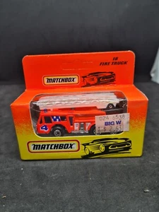 New And Sealed Vintage matchbox Superfast fire truck # 18 1993 Diecast Model NIB - Picture 1 of 7