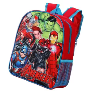 Marvel Avengers Backpack Rucksack School Book Lunch Bag Iron Man Hulk Thor Kids - Picture 1 of 8