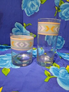 Vintage Southwest 2-teiliges Set Ranmaru Sakura 16oz 14oz aztekische Becherbrille Ersatz - Bild 1 von 3