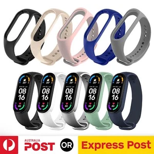 For Xiaomi Mi Band 6/5/7 3/4 Band Strap Replacement Silicone Wrist Watchband - Picture 1 of 14