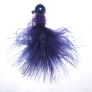 FT Round Head Marabou-ChenilleJig, Painted Body, (3) Styles Hooks, (5) Per Pack - Picture 1 of 21