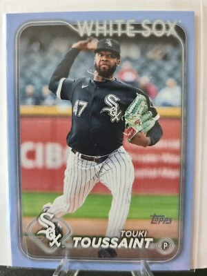 2024 Topps Series 2 Fathers Day Blue Touki Toussaint /50 - Image 1 of 2