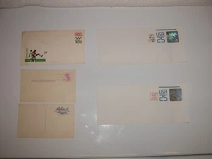 5x: 3 Vintage prepaid envelopes: 2 Hologram space 1 1980 Olympics & 2 Postcards - Picture 1 of 3