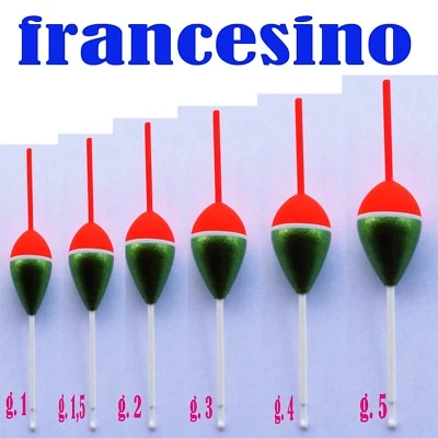 galleggianti da pesca francesini pesca mare lago fiume trota torrente francesino