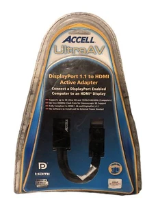 Display Port to HDMI, ACCELL UltraAV, Active Adapter - Picture 1 of 2