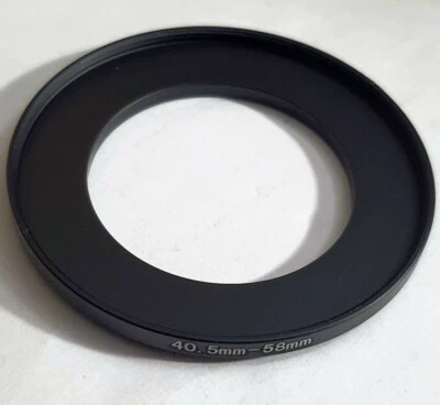 40.5-58mm Step-Up Lens Filter Metal Adapter Ring 40.5mm-58mm 40.5-58 E40.5mm-E58 - Image 1 of 4