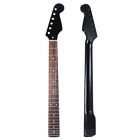 Black Electric Guitar Neck 22 Frets Rosewood Maple For Fender Strat Replacement