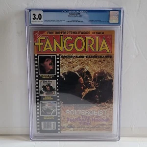FANGORIA 19 CGC 3.0 VINTAGE/POLTERGIEST/CREEPSHOW/Starlog/OOP/Horror - Picture 1 of 4