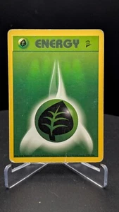 Grass Energy Base Set 2 Pokemon - Vintage WOTC 1999 MP - Picture 1 of 2