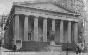 RPPC U.S. Sub Treasury, New York Federal Hall c1910s Vintage Photo Postcard - Bild 1 von 1