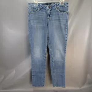 Jeans skinny donna Lucky Brand Lolita taglia 6 pantaloni denim 6/28 elasticizzati vestibilità 32x30 - Foto 1 di 8