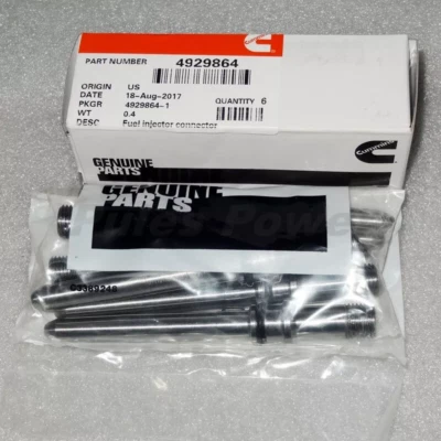 6pcs INJECTOR CONNECTOR TUBES FITS for DODGE CUMMINS DIESEL 5.9L 6.7L 4929864 Foto 1 de 4