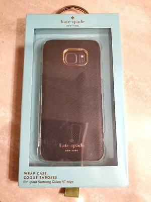 KATE SPADE SAMSUNG GALAXY S7 EDGE BLACK AND GOLD PHONE CASE - Image 1 of 4