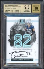 Jason Witten Card 2016 Panini Impeccable Numbers Autos #21 BGS 9.5