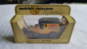 Matchbox Models of Yesteryear: Y-5 - 1927 Talbot gelb "Taystee"  OVP  - Bild 1 von 3