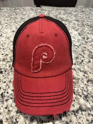 Gorra Philadelphia Phillies Distressed Ball Cap Marrón Colección Cooperstown Retro Foto 1 de 4
