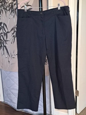 Susan Fit Navy Blue Womens Size 14SH Polyester Work Pants By Cintas XL - Image 1 of 4