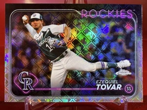 2024 Topps Chrome Logofractor Ezequiel Tovar #105 Refractor Rockies - Picture 1 of 2
