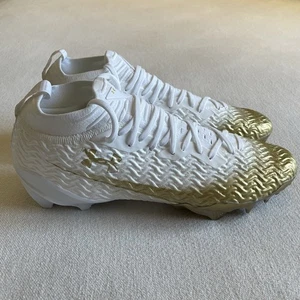 Botines de fútbol Under Armour Spotlight Pro Mid para hombre talla 14 oro blanco - Imagen 1 de 10