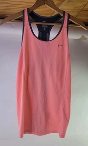 Nike Shirt Damen Tank Top Orange/Grau Dri-Fit Semi Stretch Stoff Größe M. - Bild 1 von 10