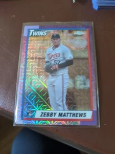 Zebby Matthews 2025 Topps Chrome '90 Silver Pack Refractor Rookie RC Twins C6 - Picture 1 of 2