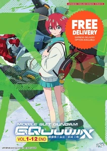DVD Anime Mobile Suit Gundam GQuuuuuuX TV Series (Vol. 1-12 End) English Dubbed - Imagen 1 de 7