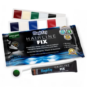 Hairline Fix (Verde Foresta) Fissaggio Graffi o Crepe per Barche e Yacht - MagicEzy - Foto 1 di 4