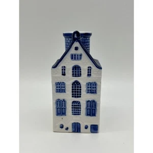 Candelabro de cerámica vintage Delft Blue Canal House esmalte brillante - Imagen 1 de 8