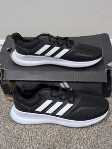 Größe 10 Damen Adidas Runfalcon schwarz/weiß Schnürschuhe sportliche Laufschuhe - Bild 1 von 8