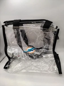 MIAMI DOLPHINS ZIP STADIUM BAG - Picture 1 of 2