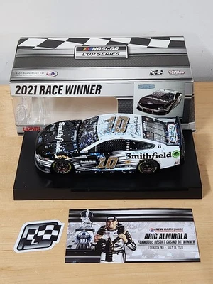 2021 #10 Aric Almirola Smithfield New Hampshire Win 1/24 Action NASCAR Diecast - Image 1 of 2