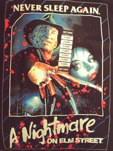 T-shirt Never Sleep Again A Nightmare On Elm Street XL nuova con etichetta - Foto 1 di 3