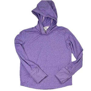Athleta Girl Uptempo Purple Hooded Top NWOT L 12 - Picture 1 of 4