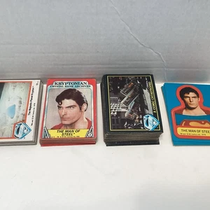 1978 SUPERMAN THE MOVIE -Topps Series 1, 2 &3 Lot Plus 8 Stickers NO DUPLICATES - Picture 1 of 21