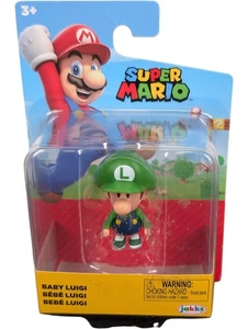 Super Mario Baby Luigi Action Figure Giocattolo da Collezione JAKKS Nintendo Series - Foto 1 di 4